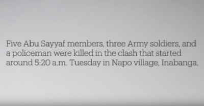 YouTube ボホール島でのテロとの戦い