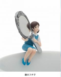 コップのフチ子 鏡のフチ子
