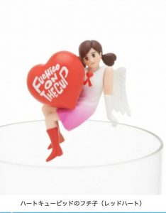 コップのフチ子 ハートキューピッドのフチ子（レッドハート）
