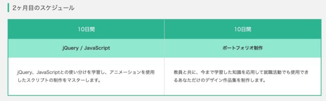 Kredo Webデザイン スケジュール 2