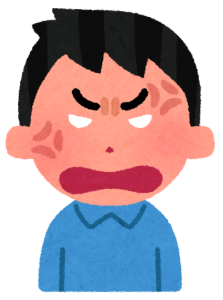 怒る