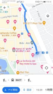 ハノイ ホテル地図