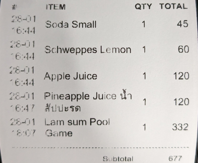 パタヤ ビリヤード